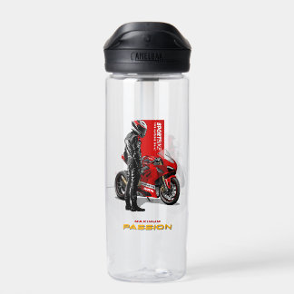 Superbike Racing Maximum Passion Biker Graphic 20L Water Bottle