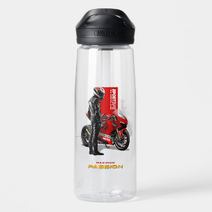 Superbike Racing Maximum Passion Biker Graphic 25L Water Bottle
