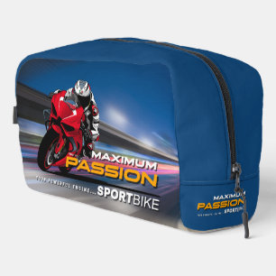 Superbike Racing Maximum Passion Biker Graphic Dopp Kit