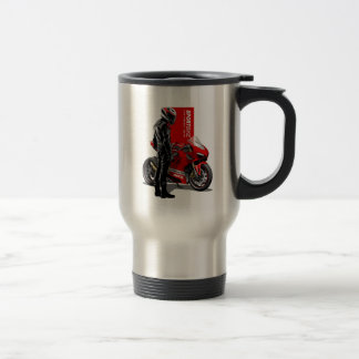 Superbike Racing Maximum Passion Biker Graphic Travel Mug