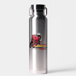 Superbike Racing Maximum Passion Biker Graphic Water Bottle