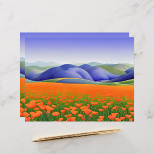 Superblooms   Surreal Poppies Scrapbook Paper