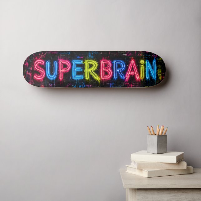 Superbrain AI Skateboard (Wall Art (Horz))