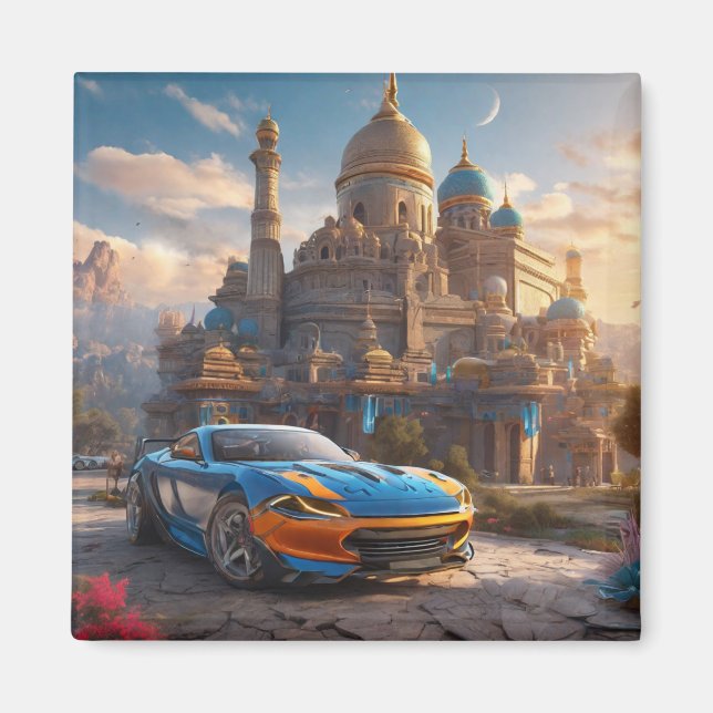 Supercar cool beautiful monastery magnet (Front)