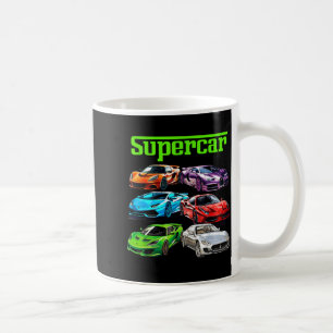 Supercar Cool Car Guy Srts Racing Fan Graphic Men Coffee Mug
