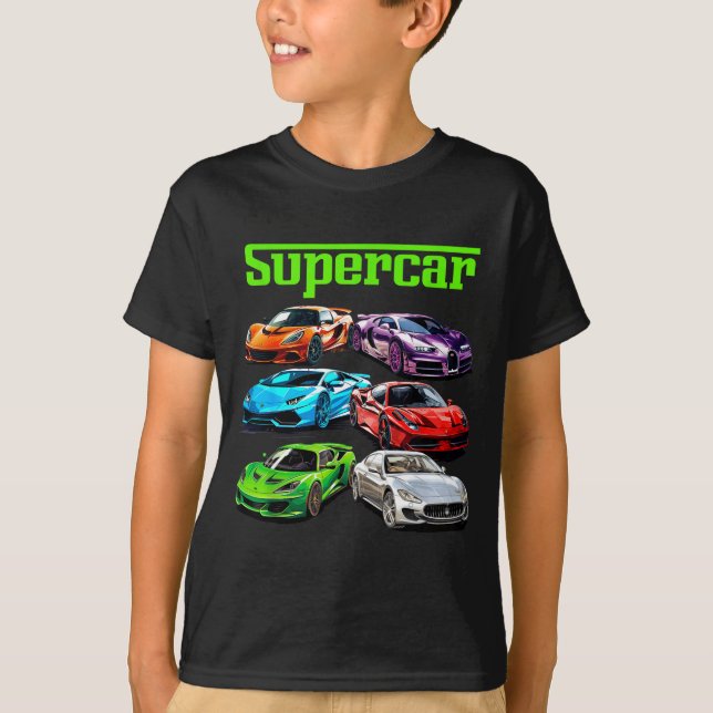 Supercar Cool Car Guy Srts Racing Fan Graphic Men  T-Shirt (Front)