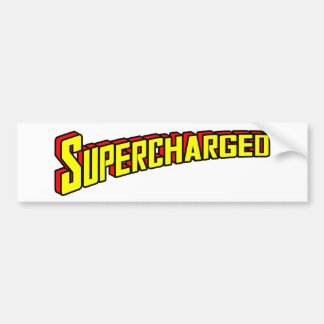 Supercharged Bumper Sticker