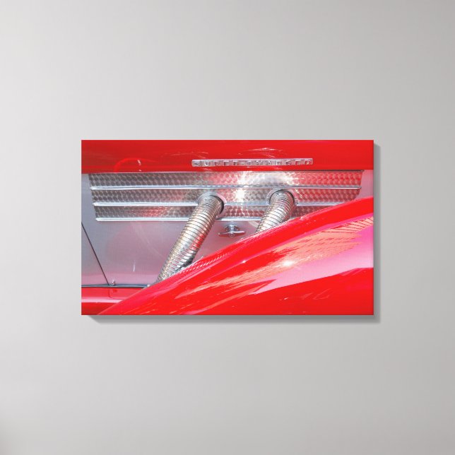 Supercharged Silver Canvas Print (Front)