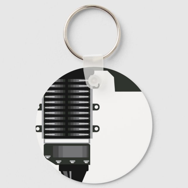 Supercharger Unit Keychain (Front)