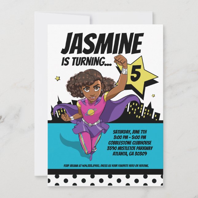 SuperCoco Personalized 5x7 Invitations (Front)