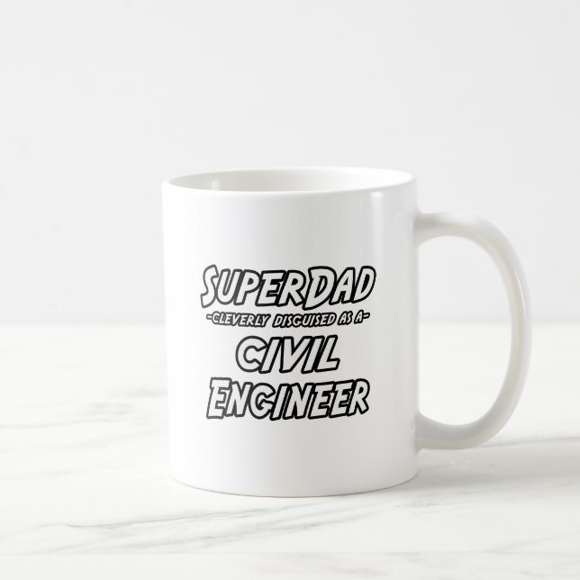 SuperDad...Civil Engineer Coffee Mug (Right)