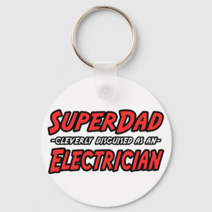 SuperDad...Electrician Keychain