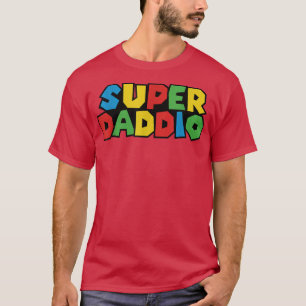 SuperDaddio Funny Gamer Dad Fathers Day Video Game T-Shirt