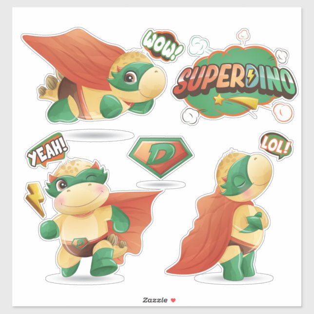 SuperDinos Sticker (Sheet)