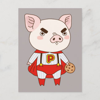 Superduper Piggy Postcard