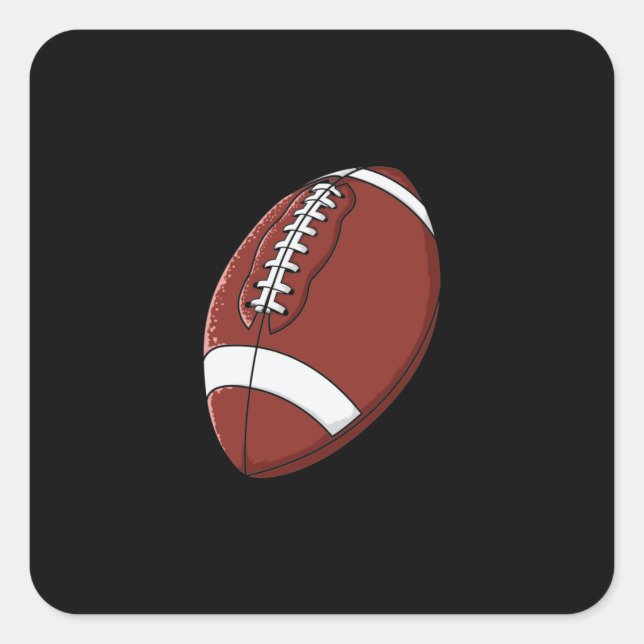 superfootball square sticker (Front)