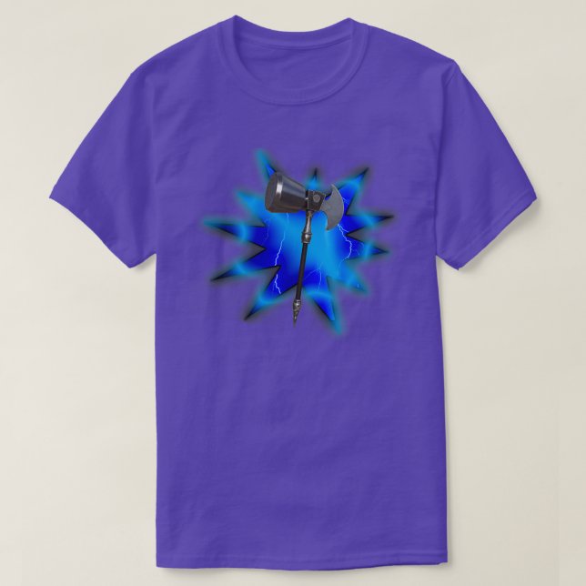 Superfuntimes Lightning HammerAxe T-Shirt (Design Front)