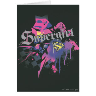 Supergirl À damiers Splatter