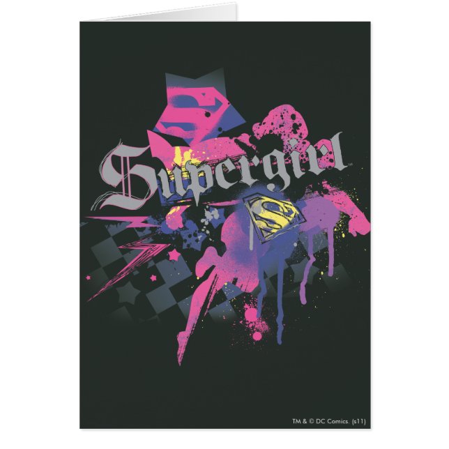Supergirl À damiers Splatter (Devant)