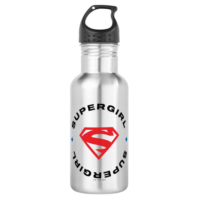 Supergirl Age of Heroes Circle S-Shield 532 Ml Water Bottle (Front)