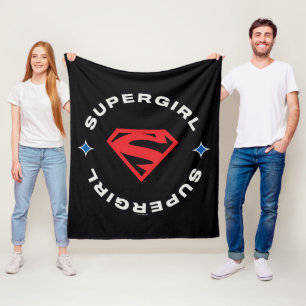 Supergirl Age of Heroes Circle S-Shield Fleece Blanket