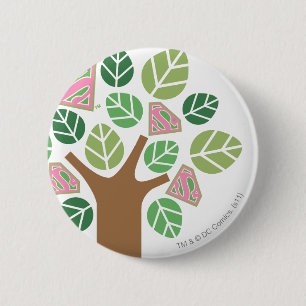 Supergirl All Natural Tree 2 Inch Round Button