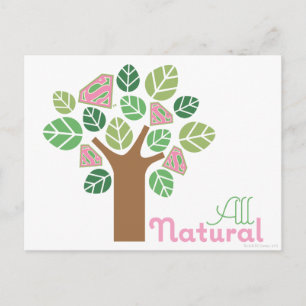 Supergirl All Natural Tree Postcard