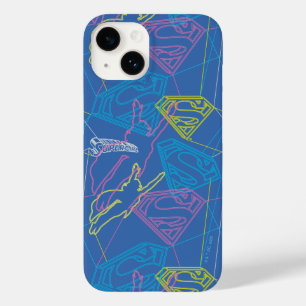 Supergirl and Logo Colored Outlines Case-Mate iPhone 14 Case