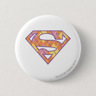 Supergirl Argyle Logo 2 Inch Round Button