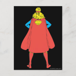 Supergirl Back View Postcard
