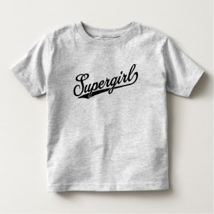 Supergirl Baseball All-Star Name Logo Toddler T-shirt