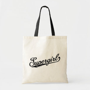 Supergirl Baseball All-Star Name Logo Tote Bag