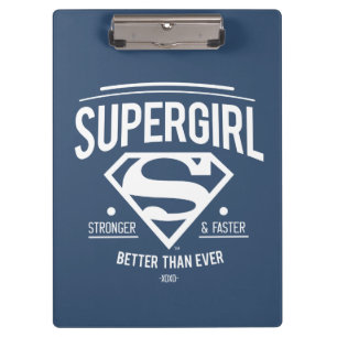 Supergirl Better Than Ever Retro Graphic Clipboard