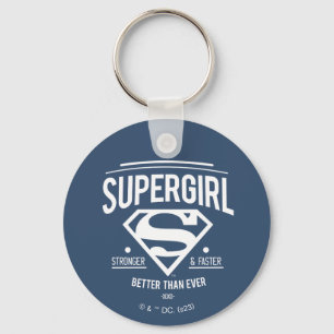 Supergirl Better Than Ever Retro Graphic Keychain