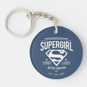 Supergirl Better Than Ever Retro Graphic Keychain