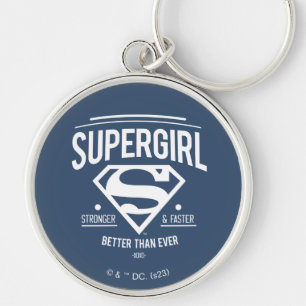 Supergirl Better Than Ever Retro Graphic Keychain