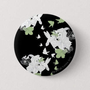 Supergirl Birds and Feathers 2 Inch Round Button