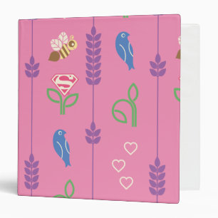 Supergirl Birds, Bees, Trees Binder