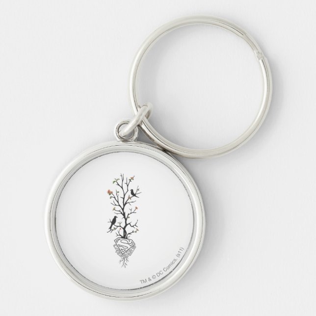 Supergirl Birds in the Tree Keychain (Front)