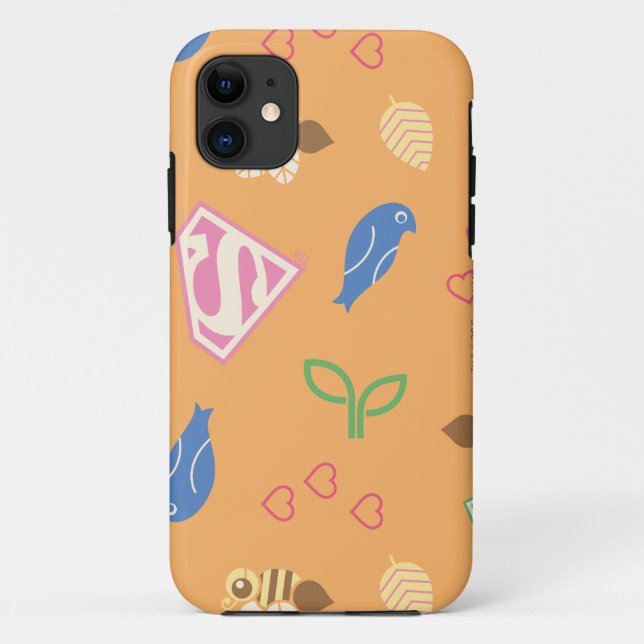 Supergirl Birds & the Bees Orange Case-Mate iPhone Case (Back)