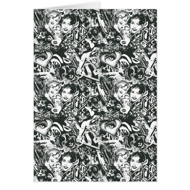 Supergirl Black and White Collage (Front)