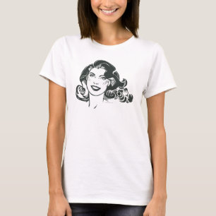 Supergirl Black and White Drawing 2 T-Shirt