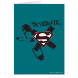 Supergirl Black Safety Pins