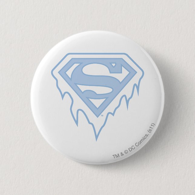 Supergirl Blue Logo 2 Inch Round Button (Front)