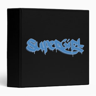 Supergirl Blue Logo Binder