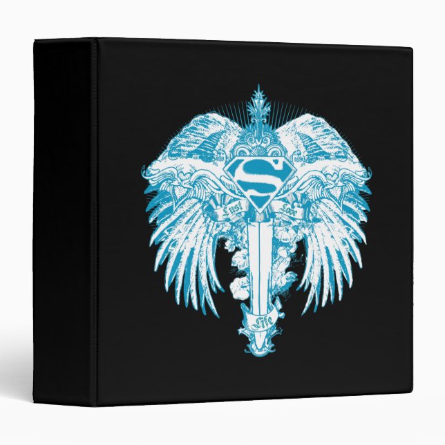 Supergirl Blue Wings Binder (Front/Spine)