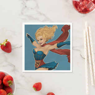 Supergirl Bombshell Napkin