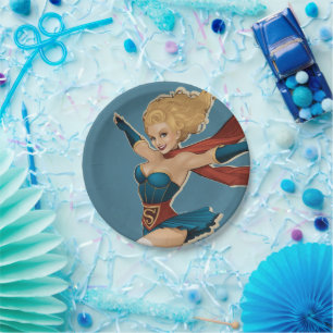 Supergirl Bombshell Paper Plate