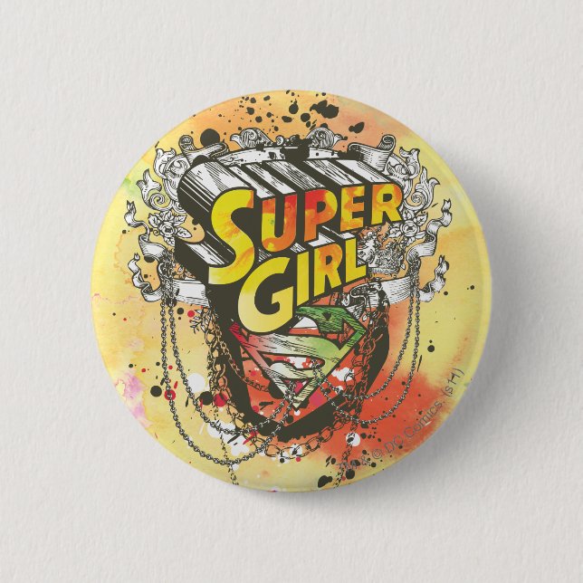 Supergirl Chains 2 Inch Round Button (Front)