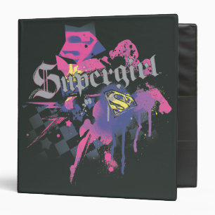 Supergirl Chequered Splatter Binder